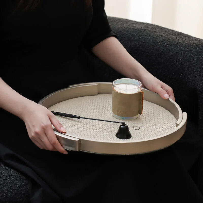 Luxury Surround Leather Tray