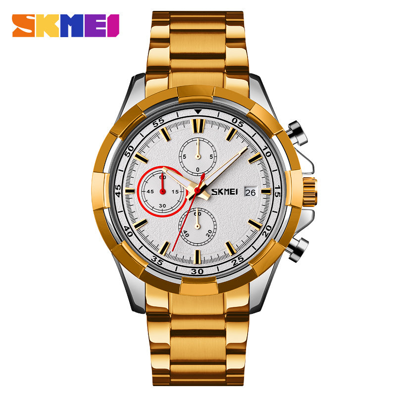 Skmie Men's Watch Stainless Steel Waterproof