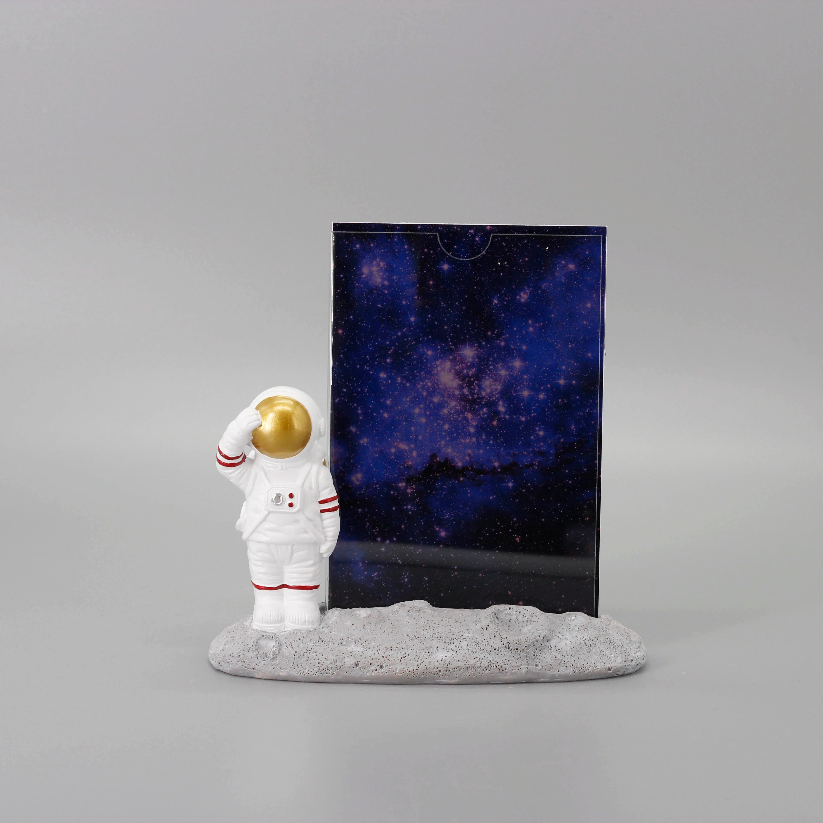 Astronaut Salute Photo Frame Gold
