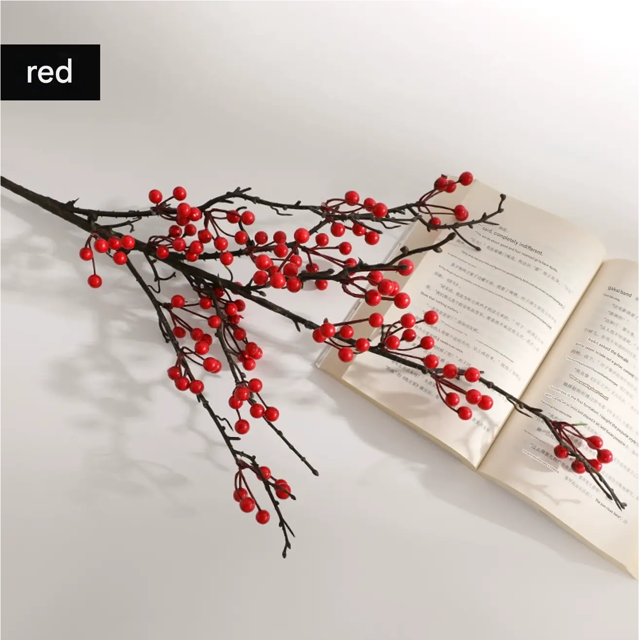 Brazilian Holly Berry Artificial Branch