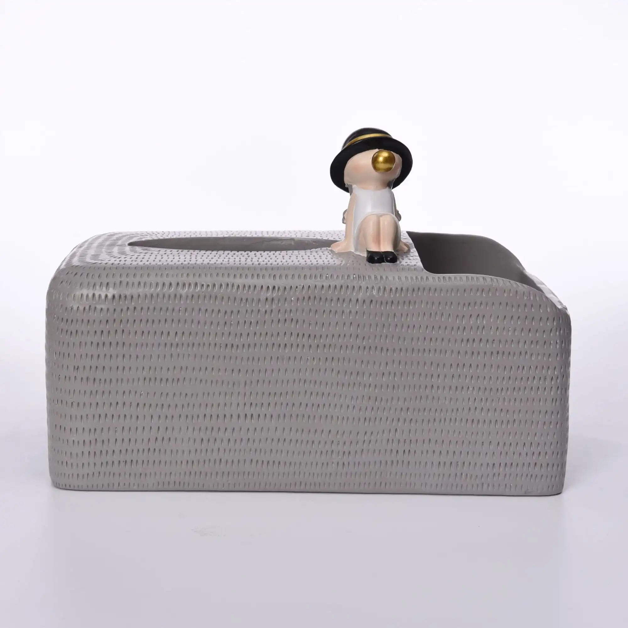 Elegant Resin Bubble Girl Tissue Holder – Stylish Multifunctional Table Storage & Gift Craft