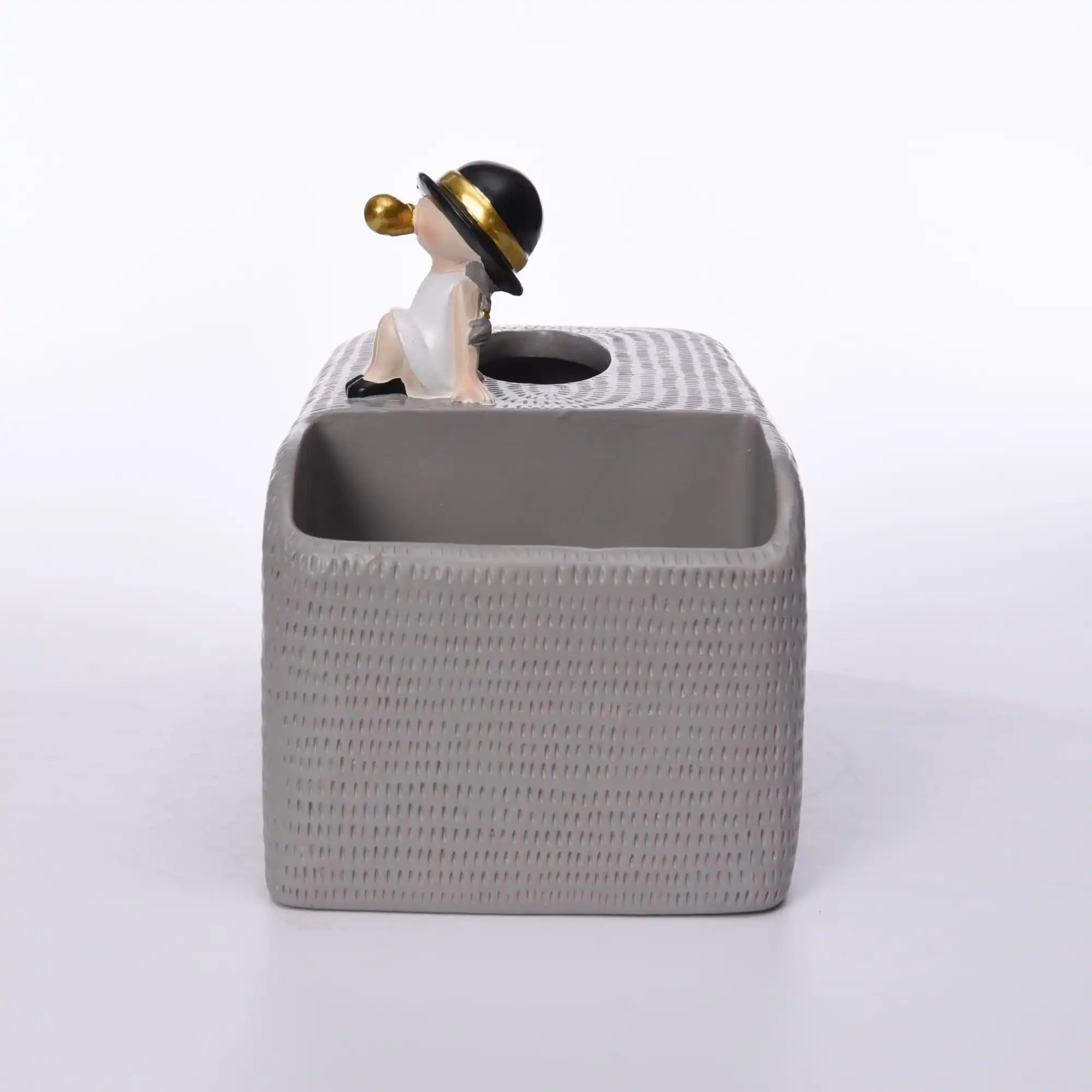 Elegant Resin Bubble Girl Tissue Holder – Stylish Multifunctional Table Storage & Gift Craft