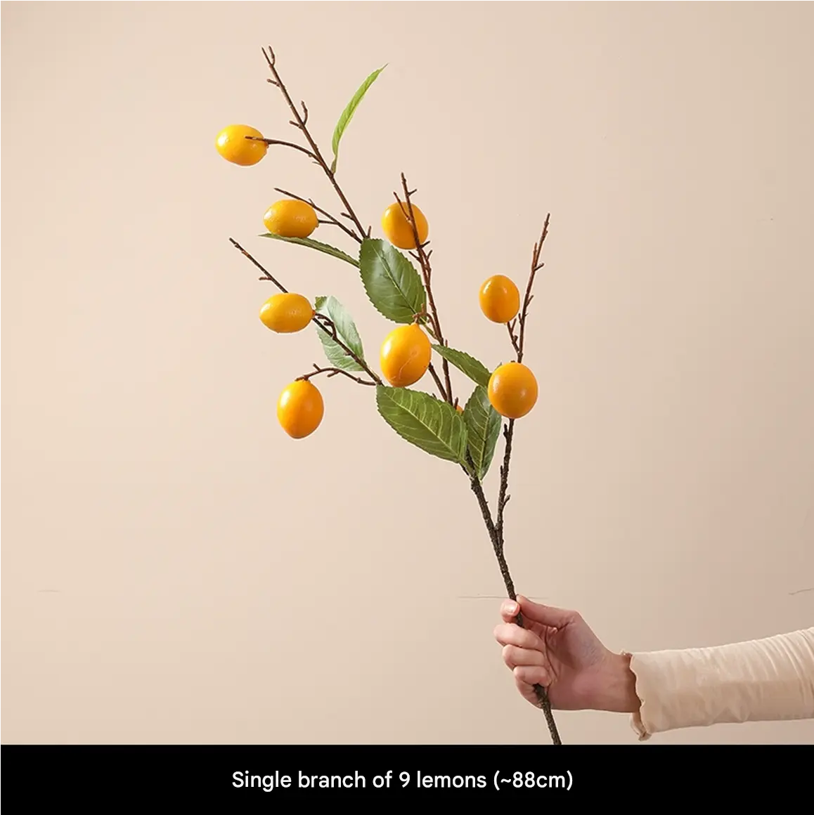 Single Branch of 9 Lemons 88 CM