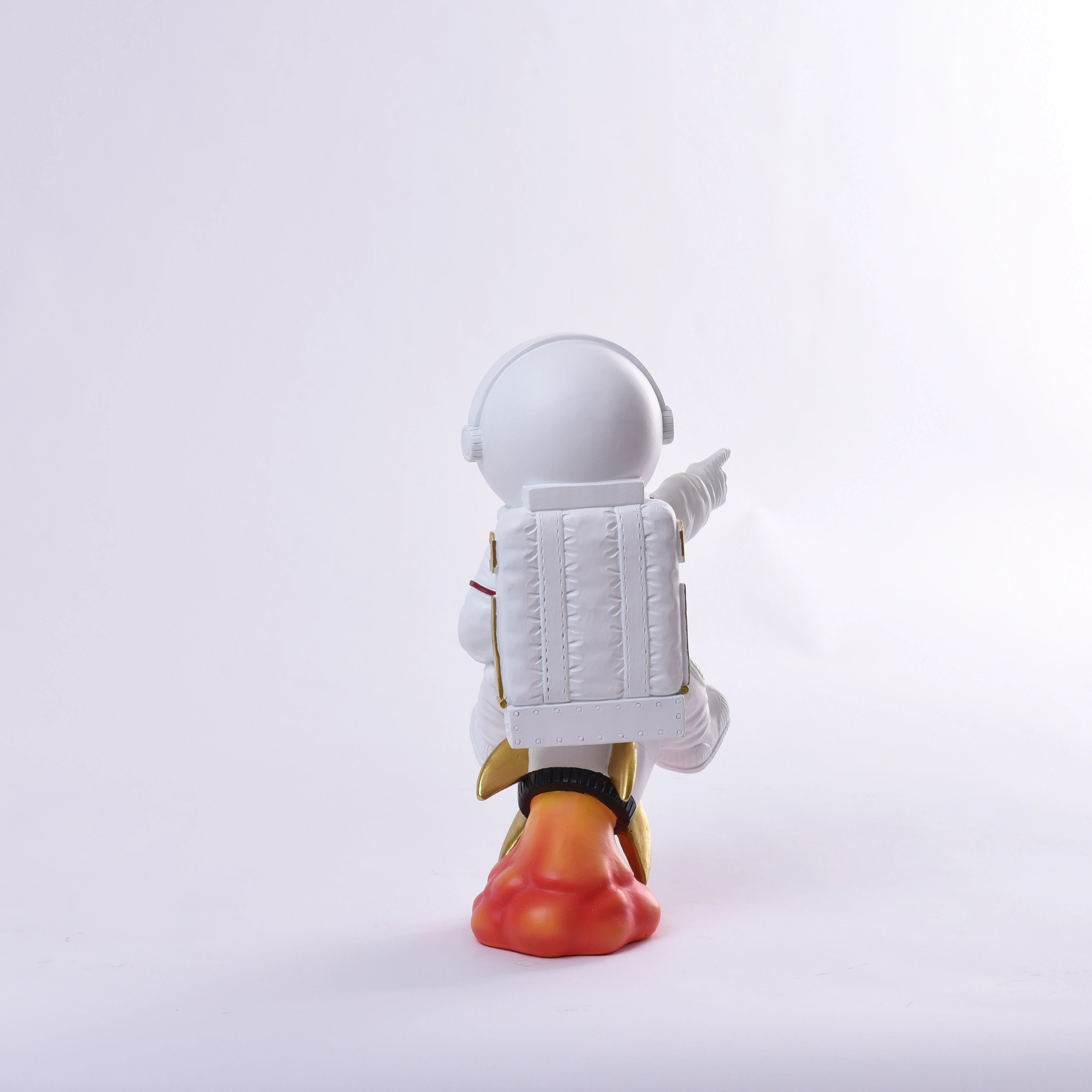 Astronaut on a Rocket Gold Figurines