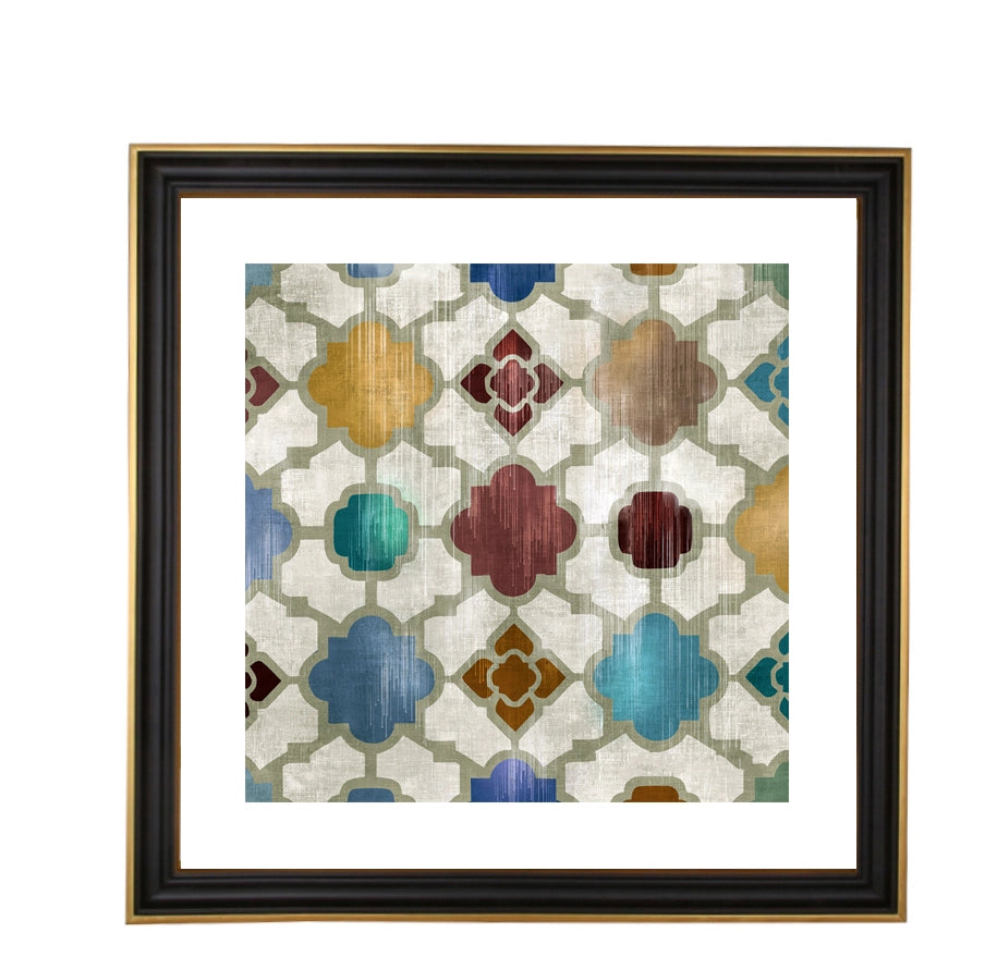 Glass Wall Art – 60×60 cm Framed Decorative Painting