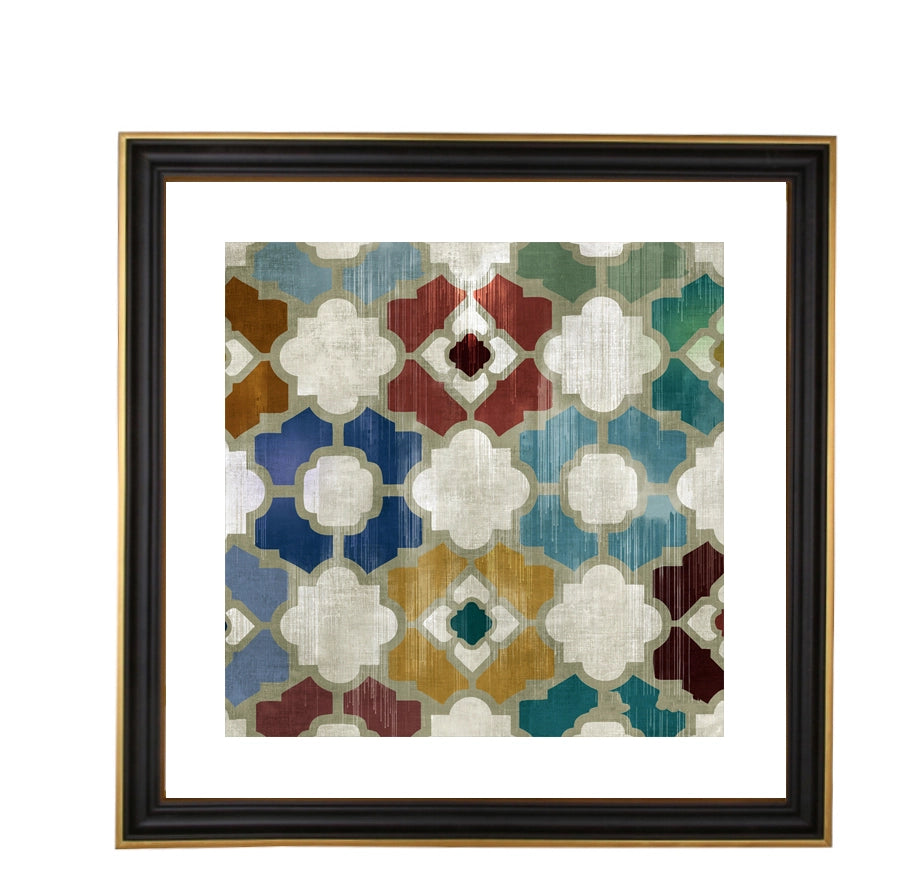 Glass Wall Art – 60×60 cm Framed Decorative Painting