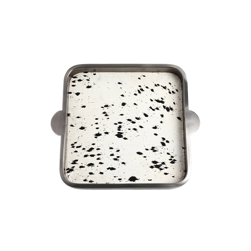 Genuine Leather Binaural Tray