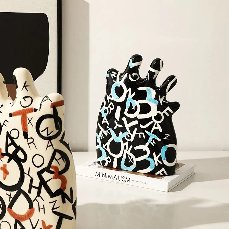 Hand-Painted Letter Palm Ornament