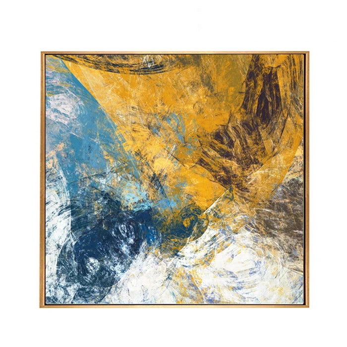 Modern Inkjet Canvas Wall Art – 100×100 cm Framed Decorative Painting