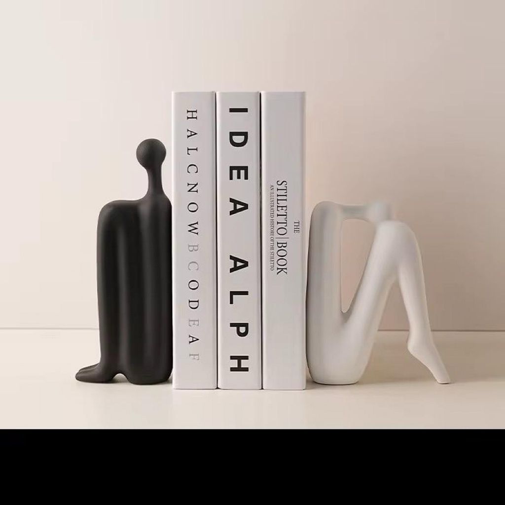 Reader Bookend Standing Model - Classic Black + Foot Rest Model