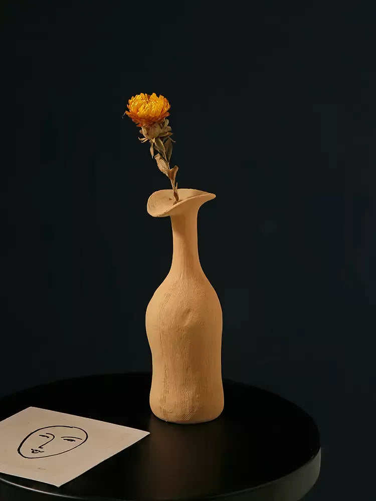 Hand Pinched Texture Flower Vase
