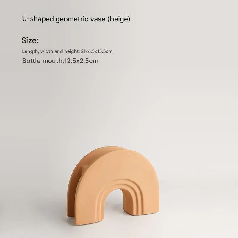 مزهرية سيراميك هندسية عالية الجودة