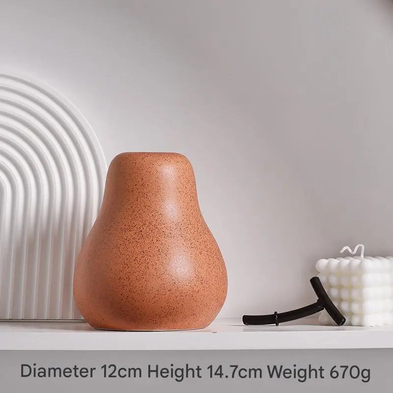 Apple & Pear Ornaments Ceramic Orange