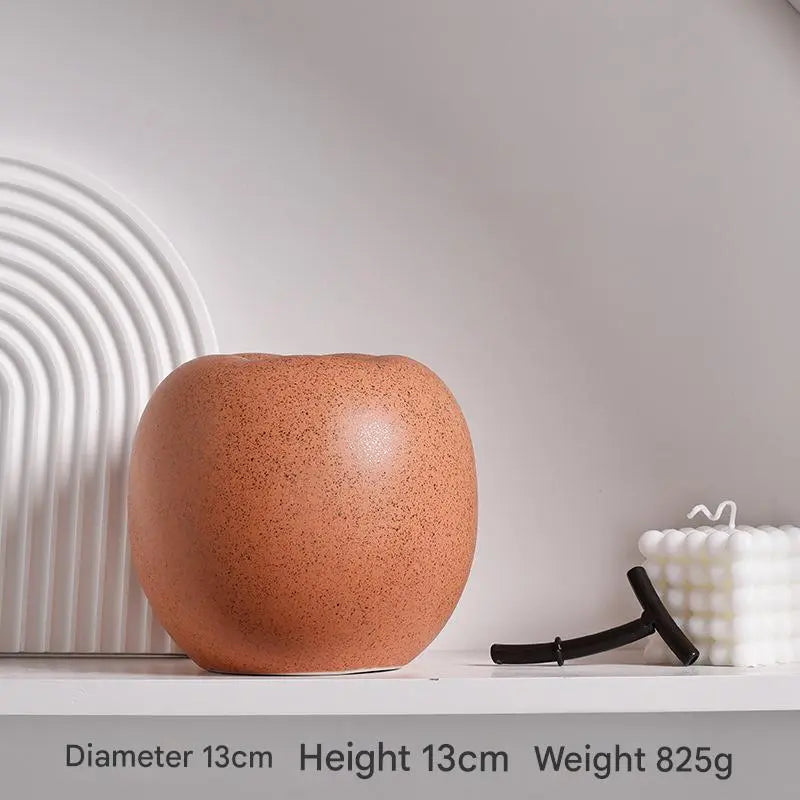 Apple & Pear Ornaments Ceramic Orange