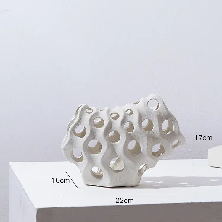 Modern Minimalist Coral Geometric dinosaur Ornaments – Resin