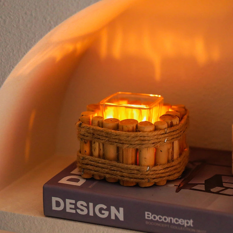 Handcrafted Wooden Candle Holder