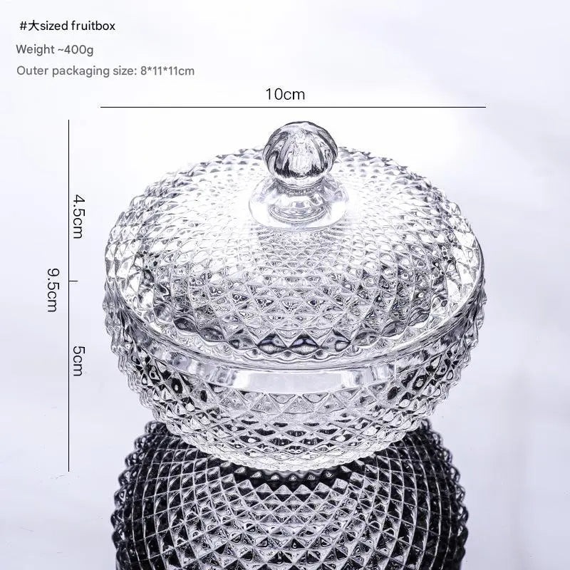 Pineapple Glass Fruit Box-Large