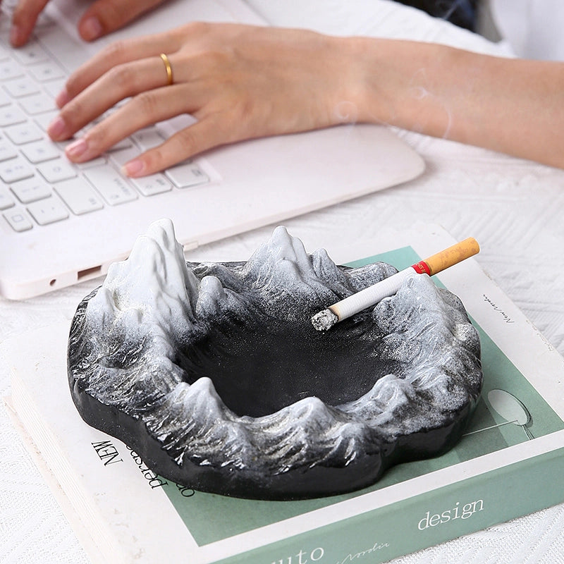 Large Luxury Snow Mountain Ashtray high-end