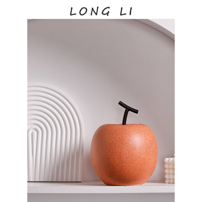 Apple & Pear Ornaments Ceramic Orange