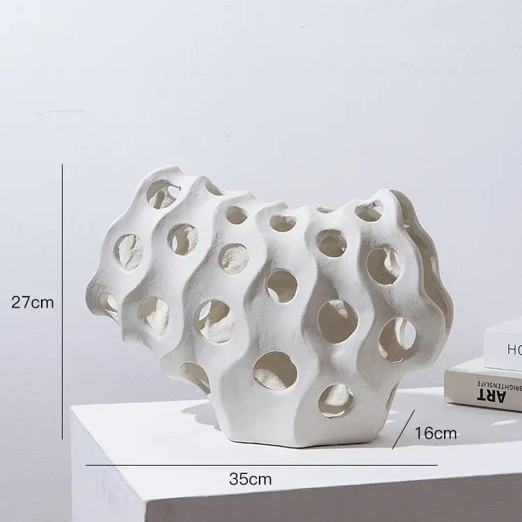 Modern Minimalist Coral Geometric dinosaur Ornaments – Resin