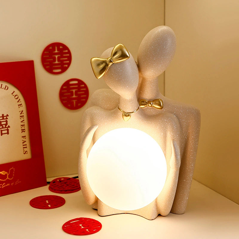 Creative Couple Shape Atmosphere Night Light Ornaments Nordic Home Decorations