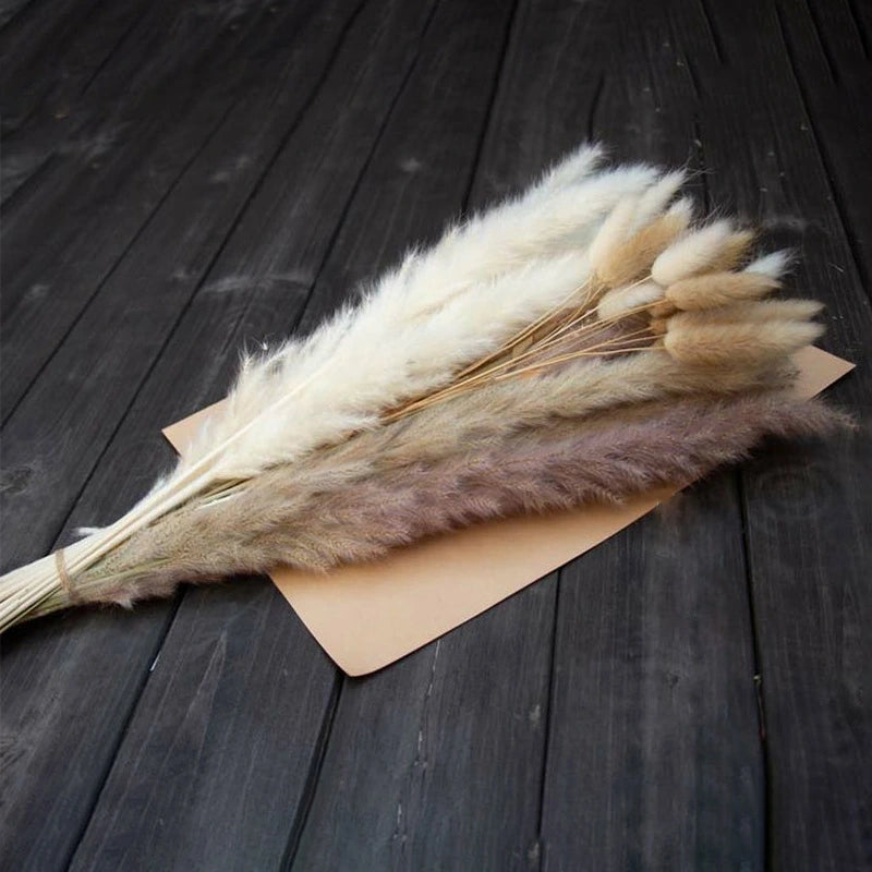 Natural Pampas Reed Dried Flower Bouquet