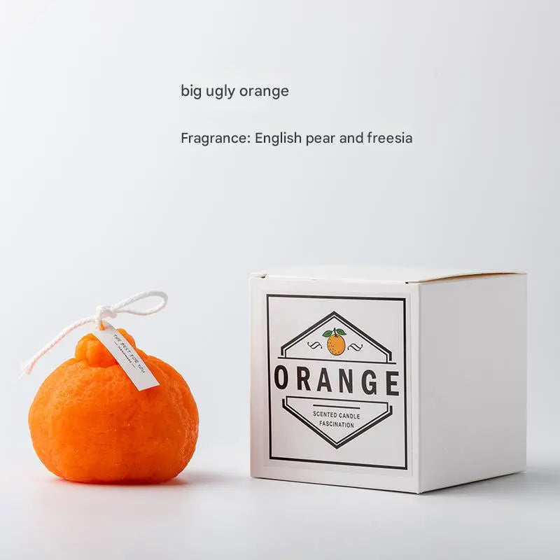 شمعة شمعية برائحة البرتقال