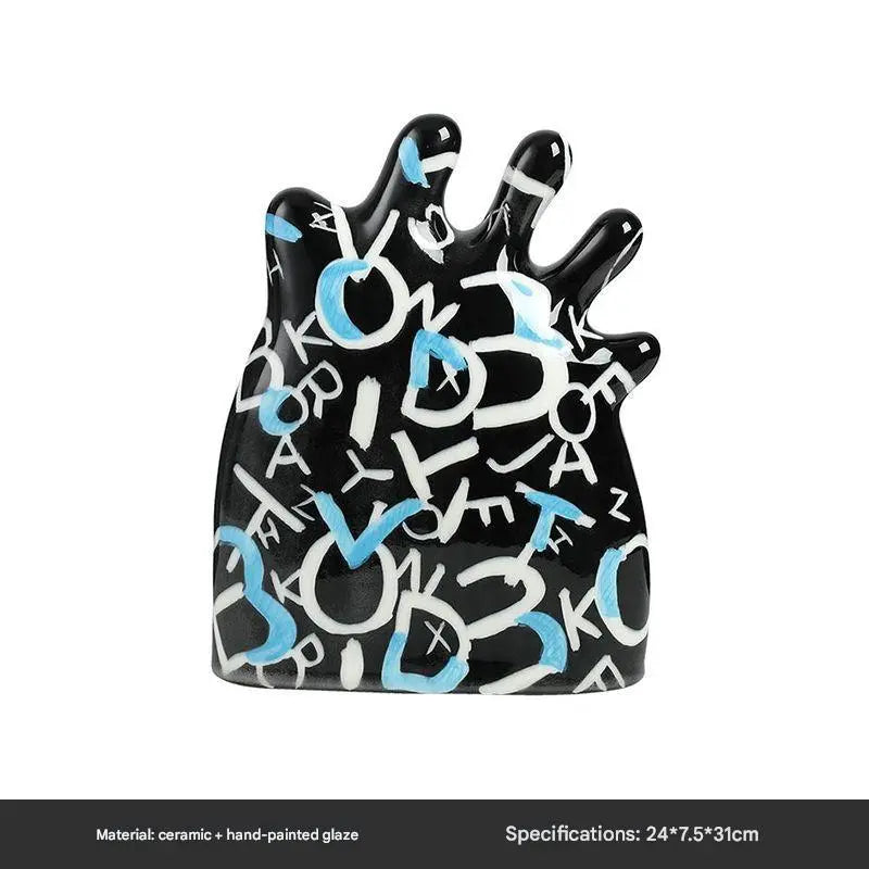 Hand-Painted Letter Palm Ornament