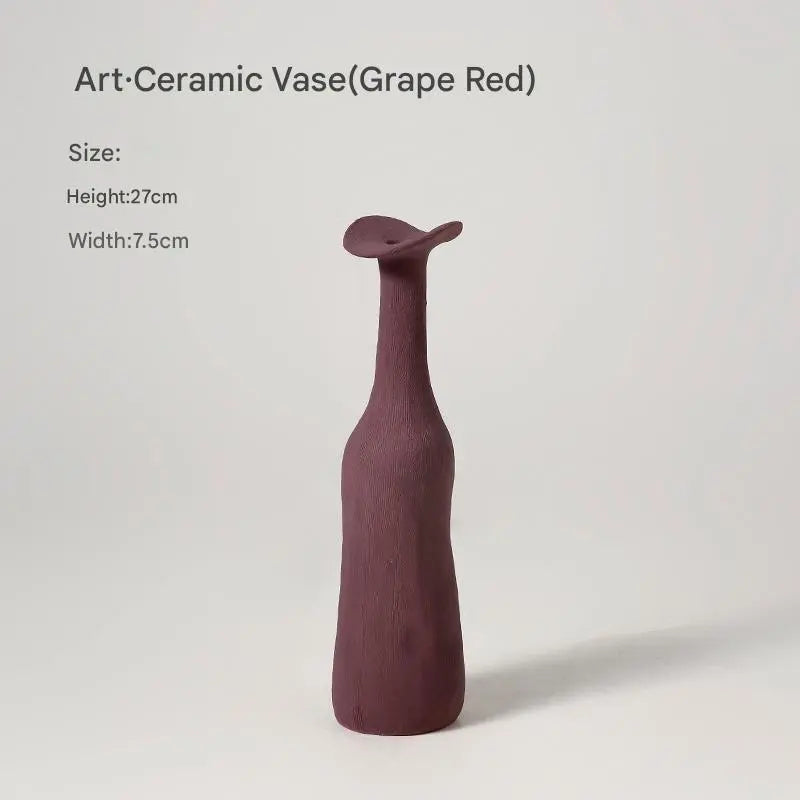 مزهرية زهور منقوشة يدويا