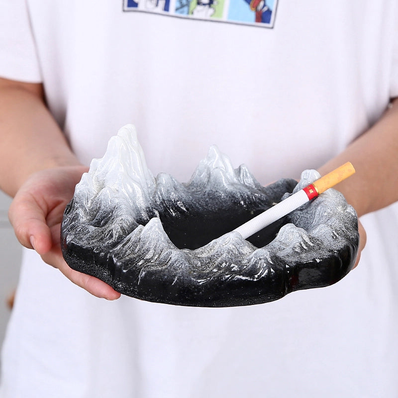 Large Luxury Snow Mountain Ashtray high-end