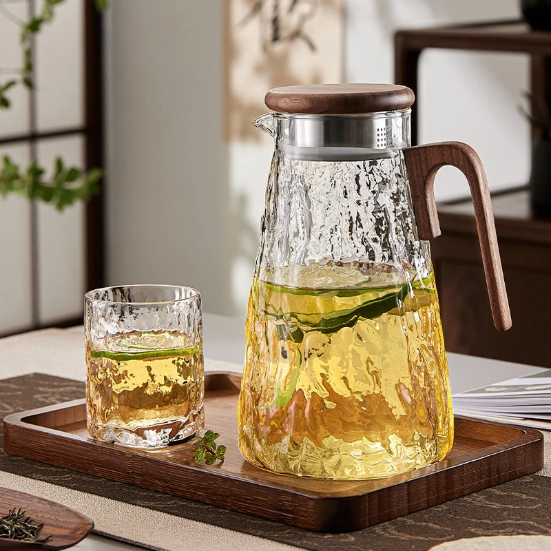 Glass Cold Water Jug – Heat-Resistant Large Capacity Pitcher