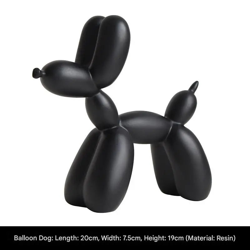Black Balloon Dog Ornament