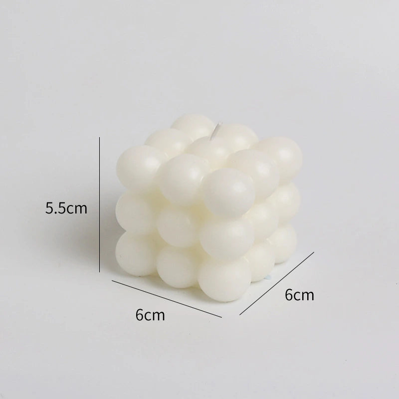 Cube Aromatherapy Wax White Candle