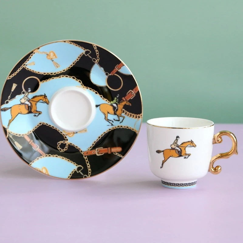 Brand D'oramie Turkish Coffee Cup Set – 6-Piece Ceramic Espresso