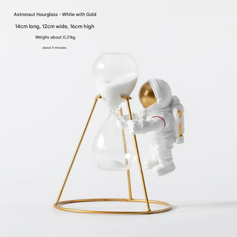 Resin Astronaut Hourglass