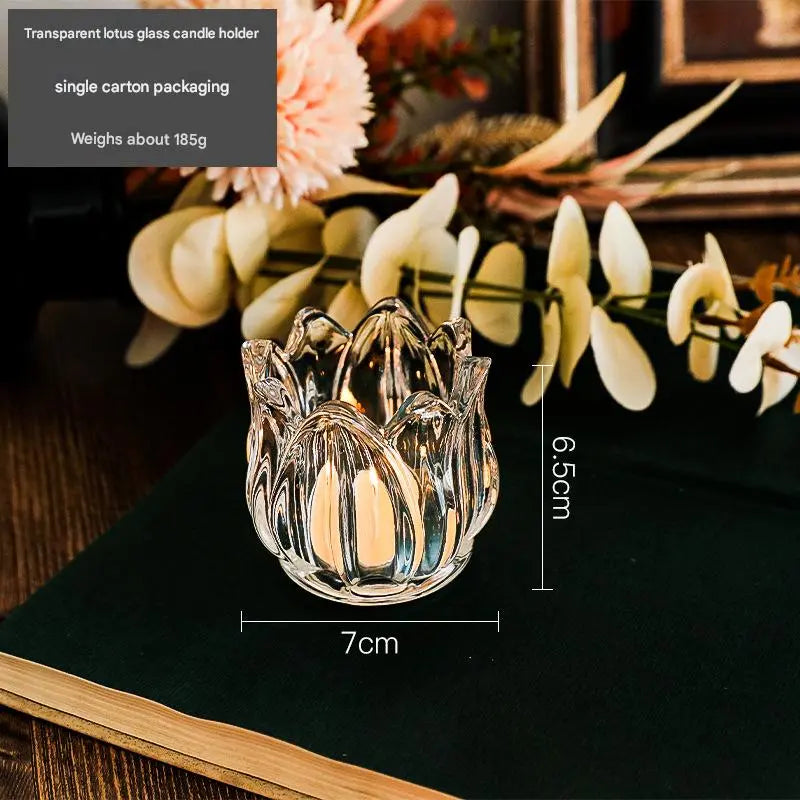 Tulip Glass Candelabra