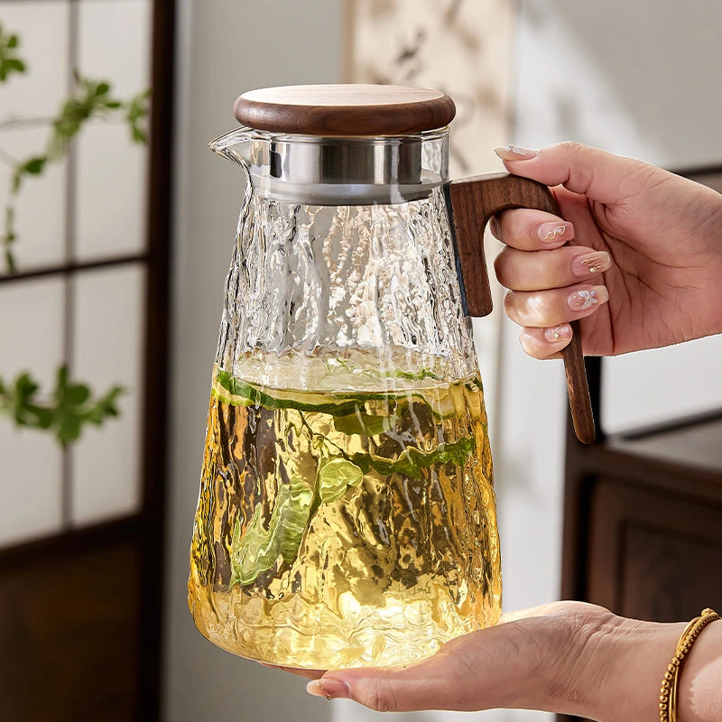 Glass Cold Water Jug – Heat-Resistant Large Capacity Pitcher