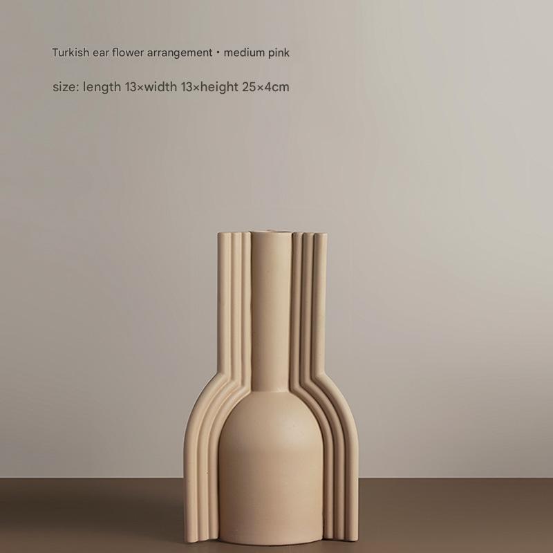 مزهرية زهور إبداعية على شكل آذان تركية