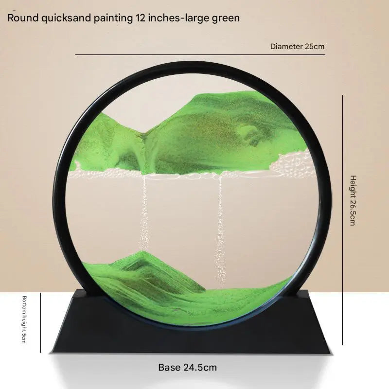 Modern Simple Glass Quick sand Painting
