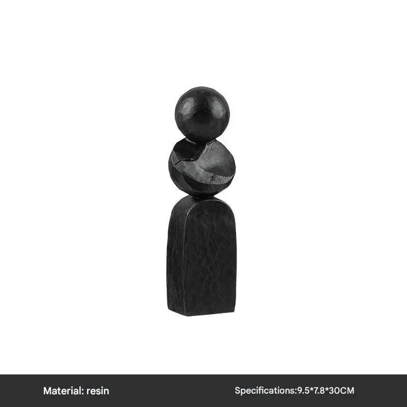 Ancient Style Abstract Endless Column – Resin Ornament for Home, Study, or Model Room Décor