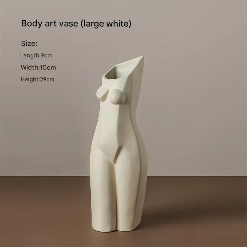 Creative Retro wabi-sabi Style Human Body Vase high-end