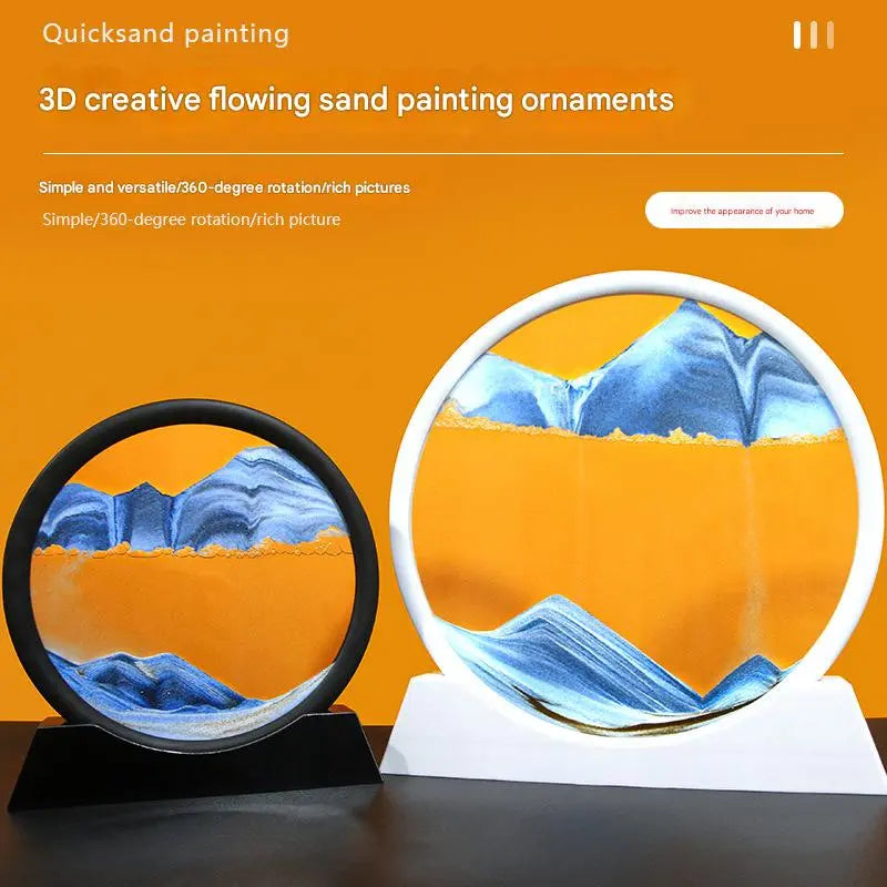 Modern Simple Glass Quick sand Painting