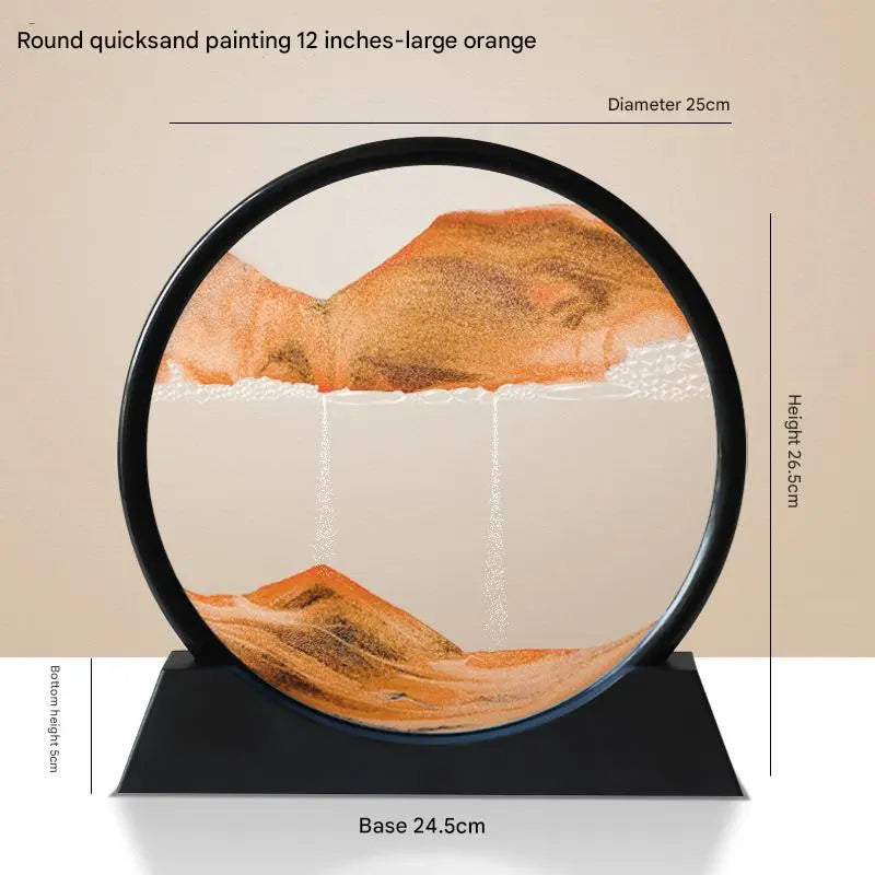 Modern Simple Glass Quick sand Painting