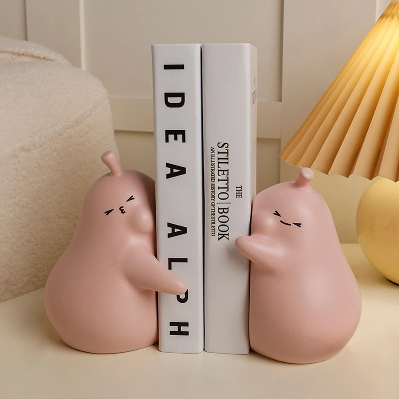 Pear Bookends - Matte Cheese Strawberry