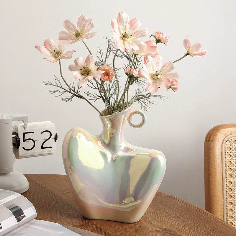 Nordic Ceramic flower Vase Body Shape