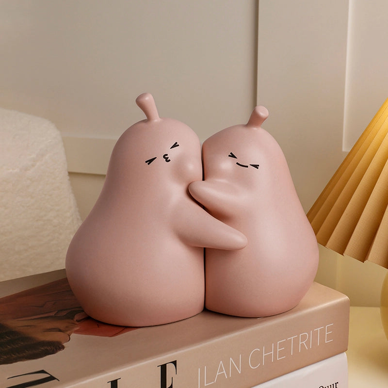 Pear Bookends - Matte Cheese Strawberry