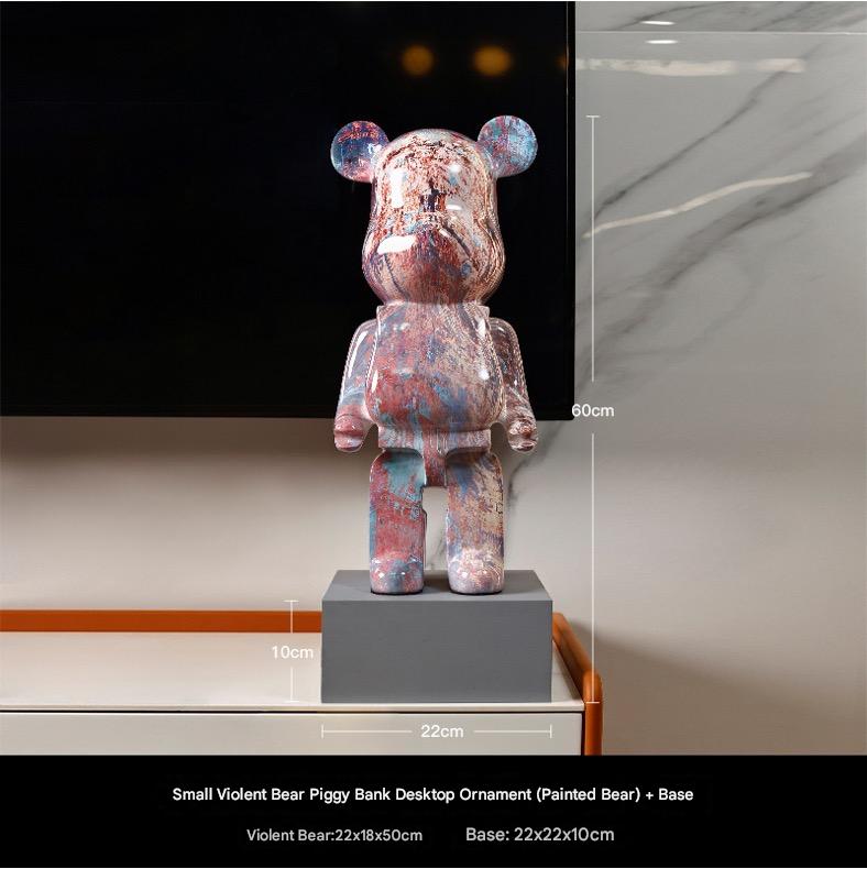 60 CM Painted Violent Bear