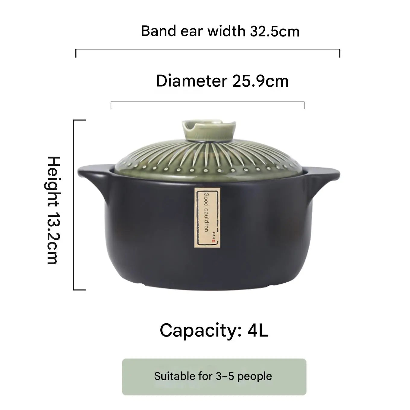 Japanese High Quality Ceramic Cookware Nonstick Gas Casseroles Set With Lid