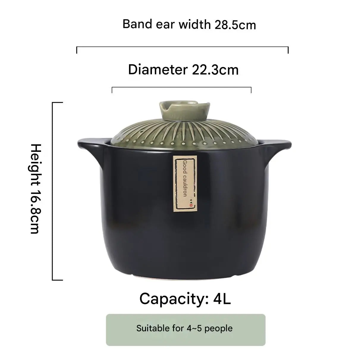 Japanese High Quality Ceramic Cookware Nonstick Gas Casseroles Set With Lid