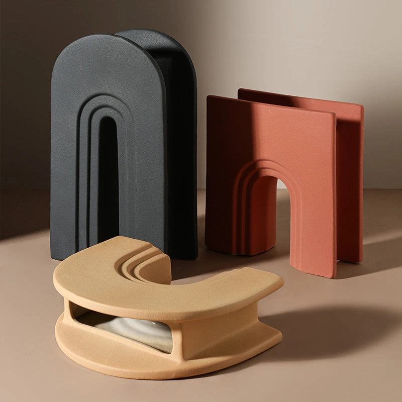 مزهرية سيراميك هندسية عالية الجودة